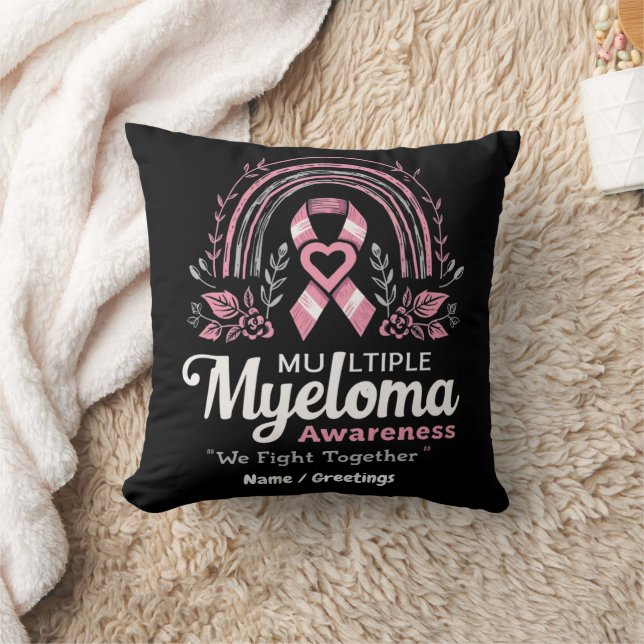 Multipelt Myelom Medvetenhet Vi Kämpar Tillsammans Kudde (Filt)