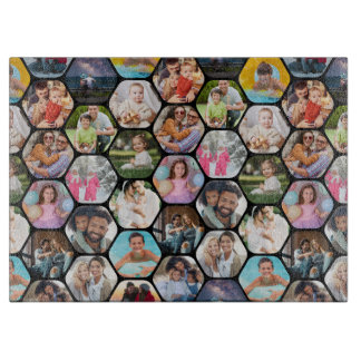 Multipla foto Collage Simple Modern Hexagon Mönste