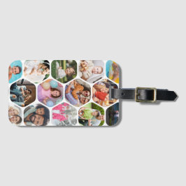 Multipla foto Collage Simple Modern Hexagon Mönste Bagagebricka
