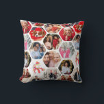 Multipla foto Collage Simple Modern Hexagon Mönste Kudde<br><div class="desc">Multi Photo Collage Simple Modern Hexagon Mönster Dekorativ kudde har en fotosamling av dina favoritfoton i en hexagonform. Perfekt för födelsedag,  jul,  Mors dag,  Fars dag,  morföräldrar,  bror,  syster,  bästa vän med mera. Designad av ©Evco Helgdagars www.zazzle.com/store/evcoholidays</div>