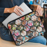 Multipla foto Collage Simple Modern Hexagon Mönste Laptop Fodral<br><div class="desc">Caseserna för Multi Photo Collage Simple Modern Hexagon Honeycomb Mönster Personlig Electronics Laptop sleeve har en fotokollage av dina favoritfoton i en hexagonform. Perfekt för gåvor till födelsedag, jul, Mors dag, Fars dag, morföräldrar, bror, syster, bästa vän med mera. PHOTO TIP: centrera dina foton innan du laddar upp dem till...</div>