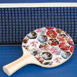 Multipla foto Collage Simple Modern Hexagon Mönste Pingisracket<br><div class="desc">Multi Photo Collage Simple Modern Hexagon Mönster Ping Pong Paddles har en fotokollage av dina favoritfoton i en sexhörning. Perfekt för födelsedag,  jul,  Mors dag,  Fars dag,  morföräldrar,  bror,  syster,  bästa vän med mera. Designad av ©Evco Helgdagars www.zazzle.com/store/evcoholidays</div>