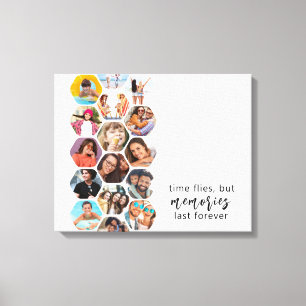 Multipla fotokollage-minnen - enkelt Modern fyrkan Canvastryck