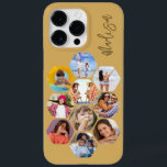 Multipla fotosamlingar - enkel modern Personlig<br><div class="desc">Multifoto Collage Simple Modern Personlig Namn Hexagon Mönster Smartphone iphone case har en fotokollage av dina favoritfoton i sexhörning. Personlig med ditt namn. Perfekt för födelsedag, jul, Mors dag, Fars dag, morföräldrar, bror, syster, bästa vän med mera. PHOTO TIP: centrera dina foton innan du laddar upp dem till Zazzle. Designad...</div>