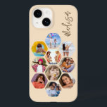 Multipla fotosamlingar - enkel modern Personlig<br><div class="desc">Multifoto Collage Simple Modern Personlig Namn Hexagon Mönster Smartphone iphone case har en fotokollage av dina favoritfoton i sexhörning. Personlig med ditt namn. Perfekt för födelsedag, jul, Mors dag, Fars dag, morföräldrar, bror, syster, bästa vän med mera. PHOTO TIP: centrera dina foton innan du laddar upp dem till Zazzle. Designad...</div>