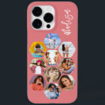 Multipla fotosamlingar - enkel modern Personlig<br><div class="desc">Multifoto Collage Simple Modern Personlig Namn Hexagon Mönster Smartphone iphone case har en fotokollage av dina favoritfoton i sexhörning. Personlig med ditt namn. Perfekt för födelsedag, jul, Mors dag, Fars dag, morföräldrar, bror, syster, bästa vän med mera. PHOTO TIP: centrera dina foton innan du laddar upp dem till Zazzle. Designad...</div>