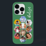 Multipla fotosamlingar - enkel modern Personlig<br><div class="desc">Multifoto Collage Simple Modern Personlig Namn Hexagon Mönster Smartphone iphone case har en fotokollage av dina favoritfoton i sexhörning. Personlig med ditt namn. Perfekt för födelsedag, jul, Mors dag, Fars dag, morföräldrar, bror, syster, bästa vän med mera. PHOTO TIP: centrera dina foton innan du laddar upp dem till Zazzle. Designad...</div>