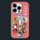 Multipla fotosamlingar - enkel modern Personlig<br><div class="desc">Multifoto Collage Simple Modern Personlig Namn Hexagon Mönster Smartphone iphone case har en fotokollage av dina favoritfoton i sexhörning. Personlig med ditt namn. Perfekt för födelsedag, jul, Mors dag, Fars dag, morföräldrar, bror, syster, bästa vän med mera. PHOTO TIP: centrera dina foton innan du laddar upp dem till Zazzle. Designad...</div>