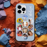 Multipla fotosamlingar - enkel modern Personlig<br><div class="desc">Multifoto Collage Simple Modern Personlig Namn Hexagon Mönster Smartphone iphone case har en fotokollage av dina favoritfoton i sexhörning. Personlig med ditt namn. Perfekt för födelsedag, jul, Mors dag, Fars dag, morföräldrar, bror, syster, bästa vän med mera. PHOTO TIP: centrera dina foton innan du laddar upp dem till Zazzle. Designad...</div>