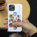 Multipla fotosamlingar - enkel modern Personlig<br><div class="desc">Multifoto Collage Simple Modern Personlig Namn Hexagon Mönster Smartphone iphone case har en fotokollage av dina favoritfoton i sexhörning. Personlig med ditt namn. Perfekt för födelsedag, jul, Mors dag, Fars dag, morföräldrar, bror, syster, bästa vän med mera. PHOTO TIP: centrera dina foton innan du laddar upp dem till Zazzle. Designad...</div>