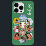 Multipla fotosamlingar - enkel modern Personlig<br><div class="desc">Multifoto Collage Simple Modern Personlig Namn Hexagon Mönster Smartphone iphone case har en fotokollage av dina favoritfoton i sexhörning. Personlig med ditt namn. Perfekt för födelsedag, jul, Mors dag, Fars dag, morföräldrar, bror, syster, bästa vän med mera. PHOTO TIP: centrera dina foton innan du laddar upp dem till Zazzle. Designad...</div>