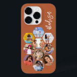 Multipla fotosamlingar - enkel modern Personlig<br><div class="desc">Multifoto Collage Simple Modern Personlig Namn Hexagon Mönster Smartphone iphone case har en fotokollage av dina favoritfoton i sexhörning. Personlig med ditt namn. Perfekt för födelsedag, jul, Mors dag, Fars dag, morföräldrar, bror, syster, bästa vän med mera. PHOTO TIP: centrera dina foton innan du laddar upp dem till Zazzle. Designad...</div>