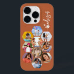 Multipla fotosamlingar - enkel modern Personlig<br><div class="desc">Multifoto Collage Simple Modern Personlig Namn Hexagon Mönster Smartphone iphone case har en fotokollage av dina favoritfoton i sexhörning. Personlig med ditt namn. Perfekt för födelsedag, jul, Mors dag, Fars dag, morföräldrar, bror, syster, bästa vän med mera. PHOTO TIP: centrera dina foton innan du laddar upp dem till Zazzle. Designad...</div>
