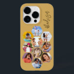 Multipla fotosamlingar - enkel modern Personlig<br><div class="desc">Multifoto Collage Simple Modern Personlig Namn Hexagon Mönster Smartphone iphone case har en fotokollage av dina favoritfoton i sexhörning. Personlig med ditt namn. Perfekt för födelsedag, jul, Mors dag, Fars dag, morföräldrar, bror, syster, bästa vän med mera. PHOTO TIP: centrera dina foton innan du laddar upp dem till Zazzle. Designad...</div>