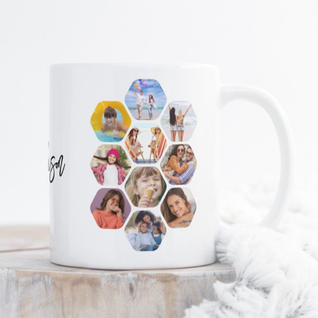 Multipla fotosamlingar - enkel modern Personlig Jumbo Mugg (Skapare uppladdad)