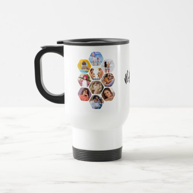Multipla fotosamlingar - enkel modern Personlig Resemugg (Vänster)