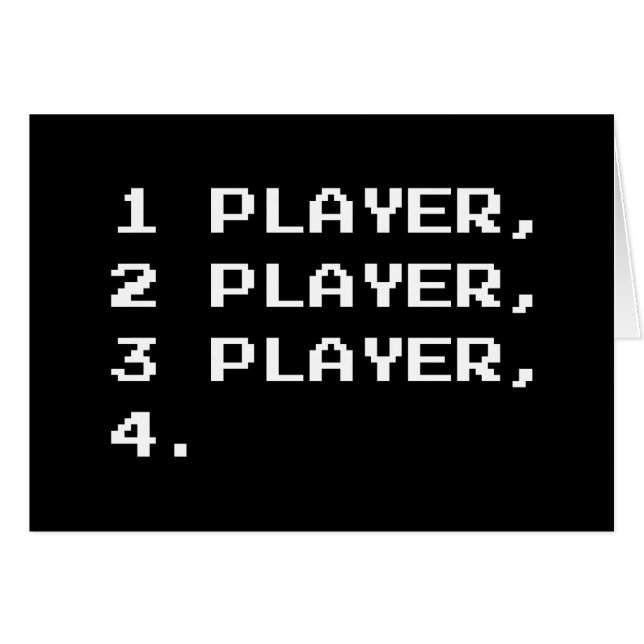 MULTIPLAYER-KORT HÄLSNINGSKORT (Framsidan Horizontal)
