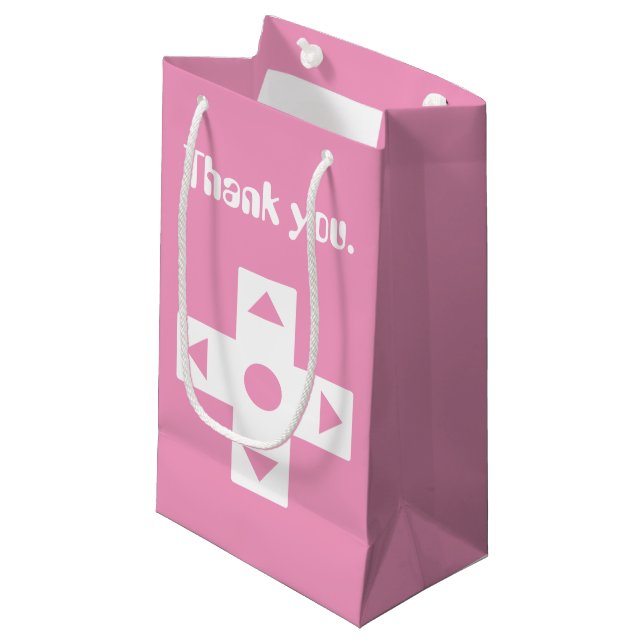 Multiplayer Mode i Petal Rosa Gift Bag (Framsidan Vinklad)