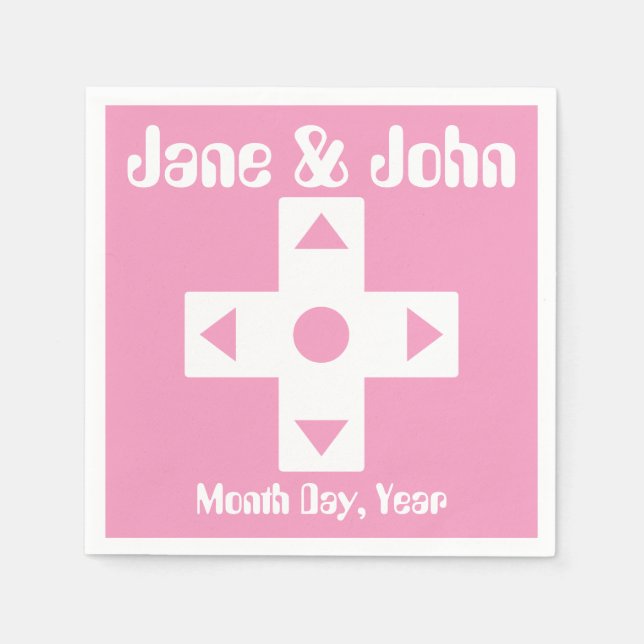 Multiplayer Mode i Petal Rosa Napkins Pappersservett (Framsidan)