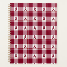 Multiple Myeloma Cancer Awareness Plaid Planner