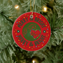 Multiple Ornament Options  - Merry & Bright Logo