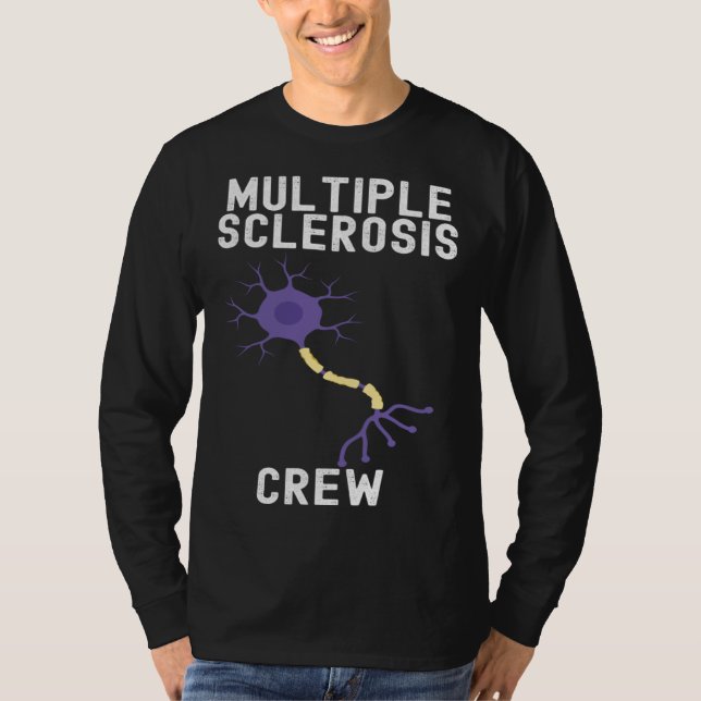 Multiple Sclerosis Awareness Cute Quotes Family T Shirt (Framsida)
