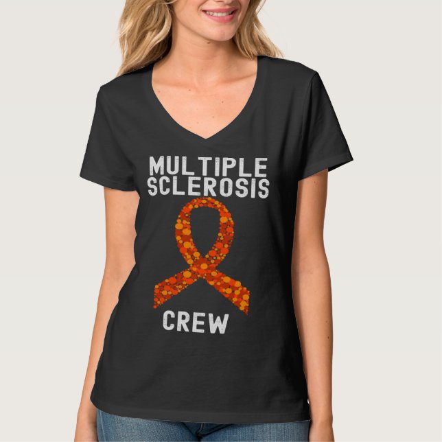 Multiple Sclerosis Awareness  Group Quotes Family T Shirt (Framsida)