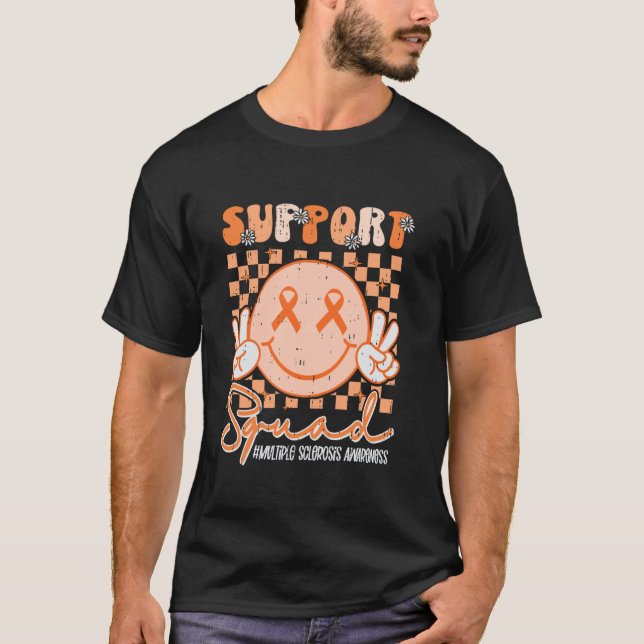 Multiple Sclerosis Awareness MS Awareness Support  T Shirt (Framsida)