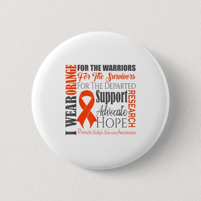 Multiple Sclerosis Awareness _ Ms Orange Ribbon Su Knapp (Framsida)