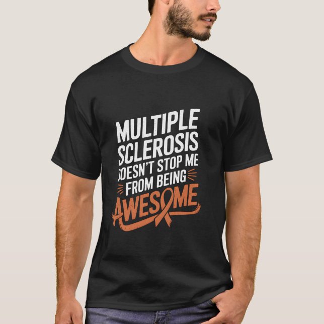 Multiple Sclerosis Awareness MS Warrior Family Sup T Shirt (Framsida)