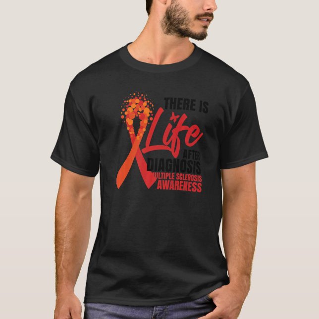 Multiple Sclerosis Awareness Premium T Shirt (Framsida)