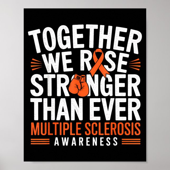 Multiple Sclerosis Awareness Together We Rise Oran Poster (Framsidan)
