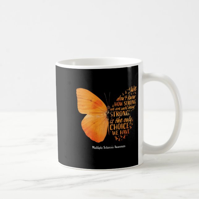 Multiple Sclerosis Awareness Women Mom Cute Butter Kaffemugg (Höger)