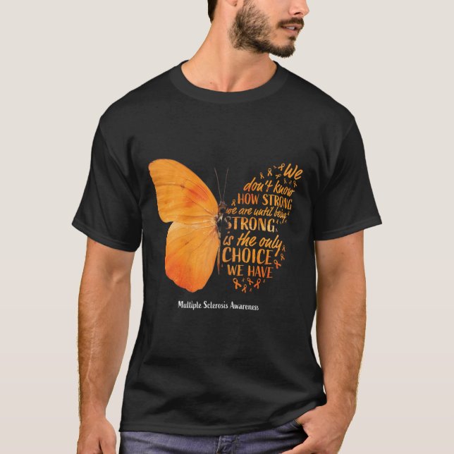 Multiple Sclerosis Awareness Women Mom Cute Butter T Shirt (Framsida)