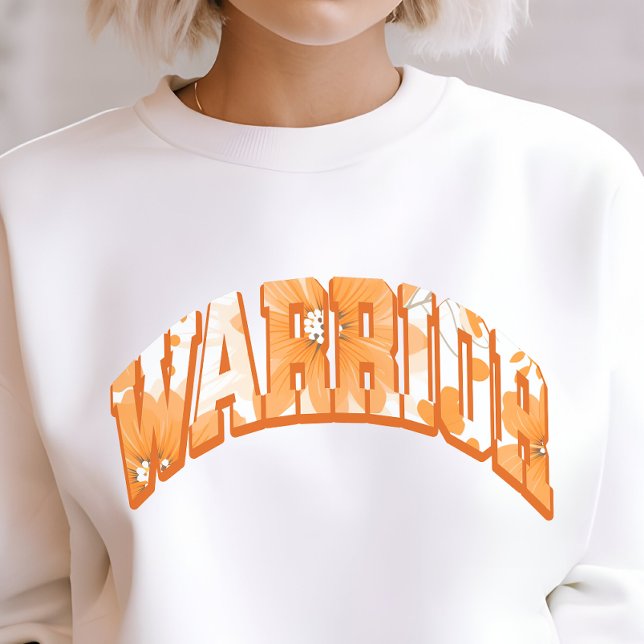 Multiple Sclerosis Warrior gift, floral varsity T Shirt (Skapare uppladdad)
