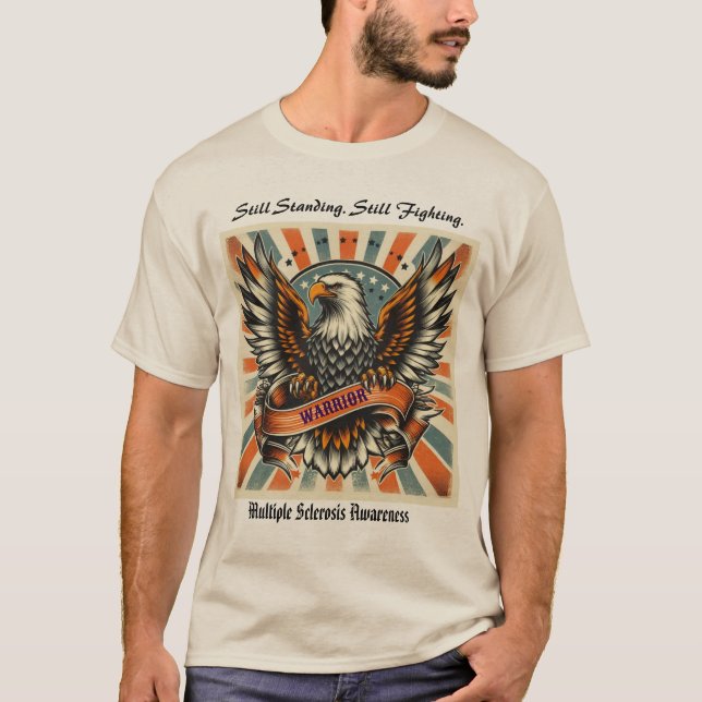 Multiple Sclerosis Warrior Tee – Vintage EaT-Shirt (Framsida)