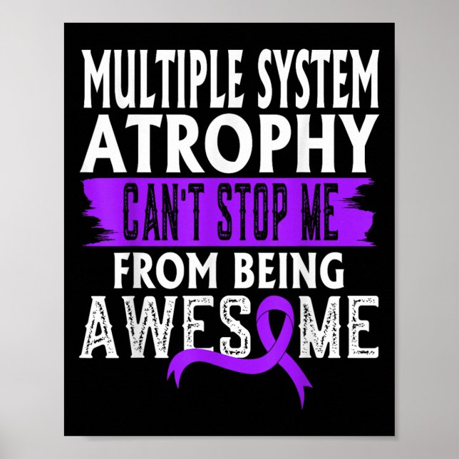 Multiple System Atrophy Msa Awareness Can't Stop M Poster (Framsidan)