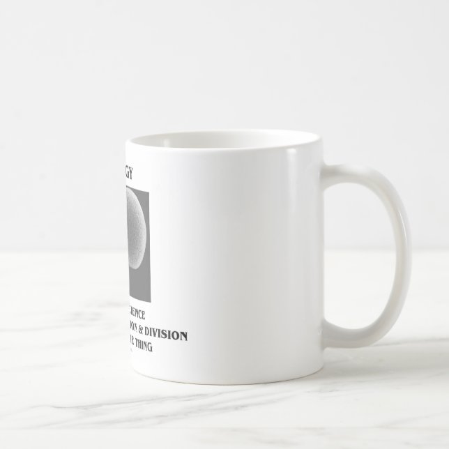 Multiplikation för biologivetenskapsuppdelning kaffemugg (Höger)