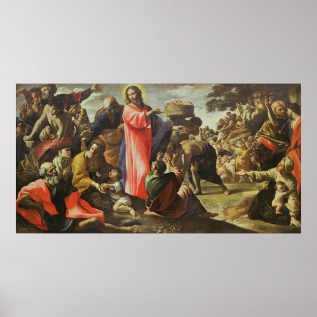 Multiplikationen av pålorna och fisket poster (Framsidan)