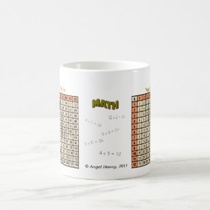 MultiplikationsBord-mugg - orange (med Kaffemugg