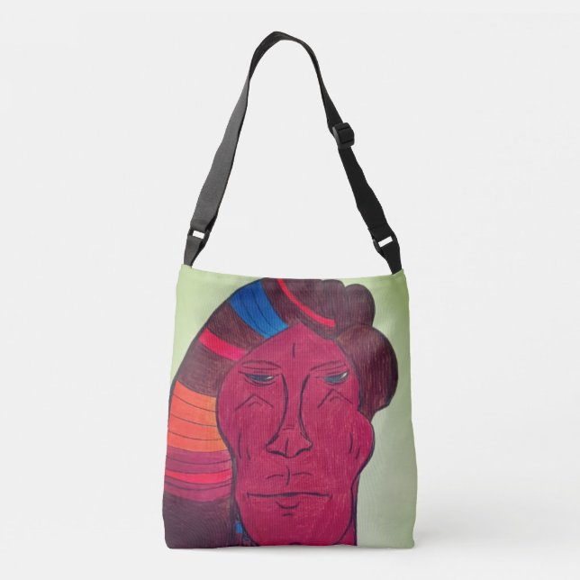 Multiracial Art Crossbody Bag Axelväska (Baksida)