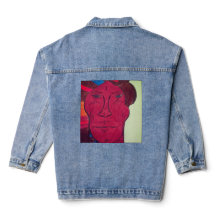 Multiracial Art Denim Jacket