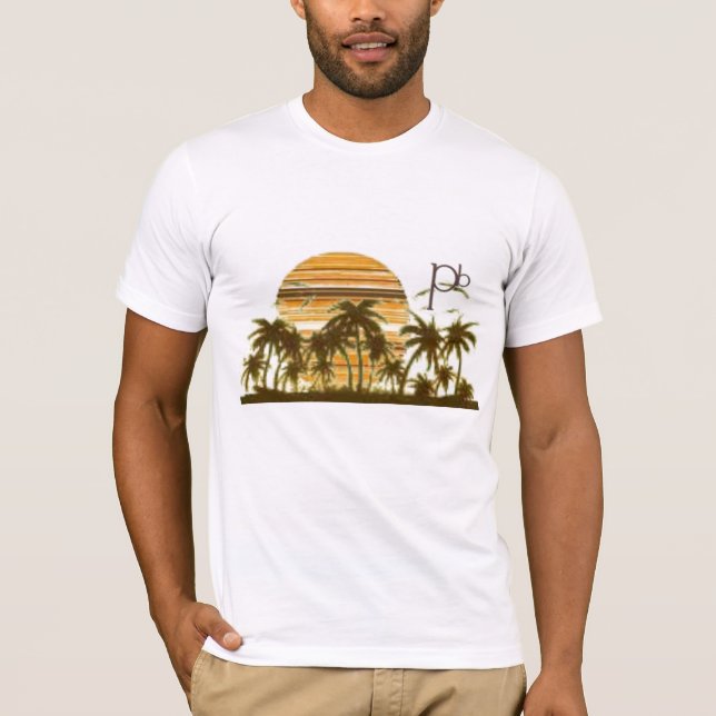 MultiStripSunset T Shirt (Framsida)