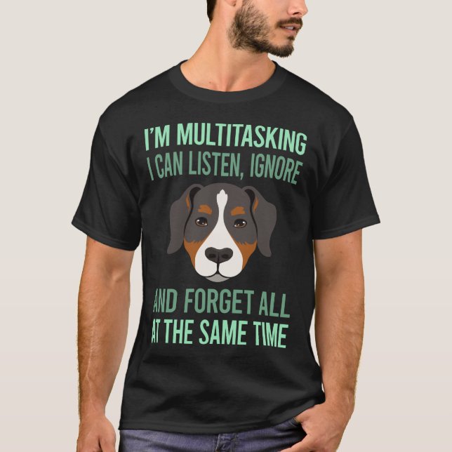 Multitasking Berner Sennenhund 12 T Shirt (Framsida)