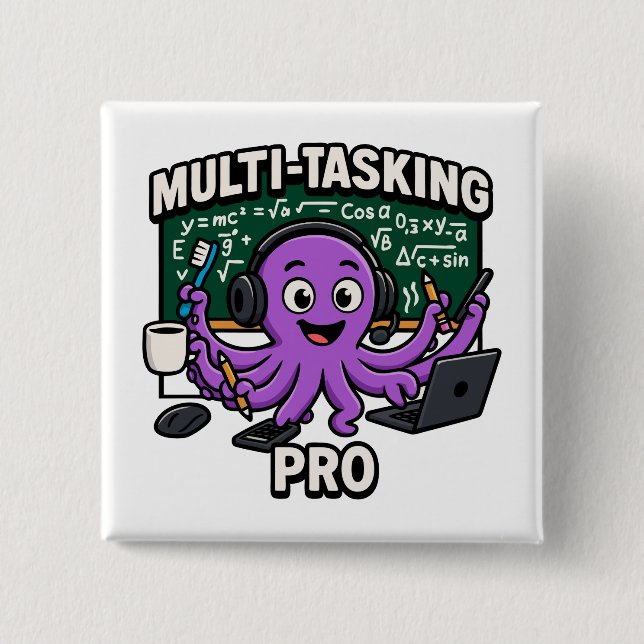 Multitasking Octopus Classroom Learning Pro Knapp (Framsida)