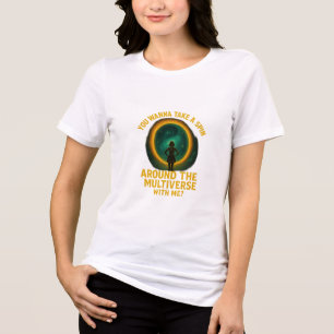 Multiverse Mini Skirt Silhouette T Shirt
