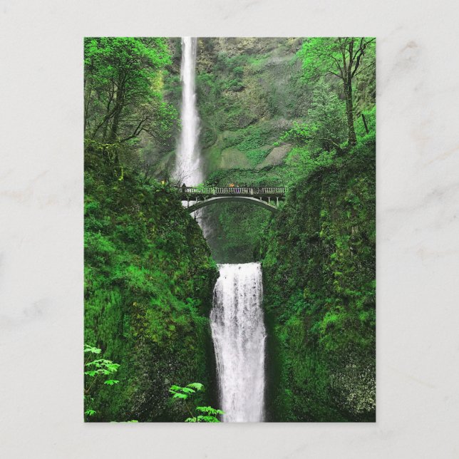 Multnomah Falls #1-2-vykort Vykort (Framsida)