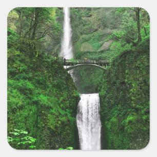Multnomah Falls #1 Sticker Fyrkantigt Klistermärke