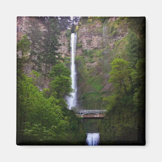 Multnomah Falls Bridge Repair, Oregon Magnet (Framsidan)
