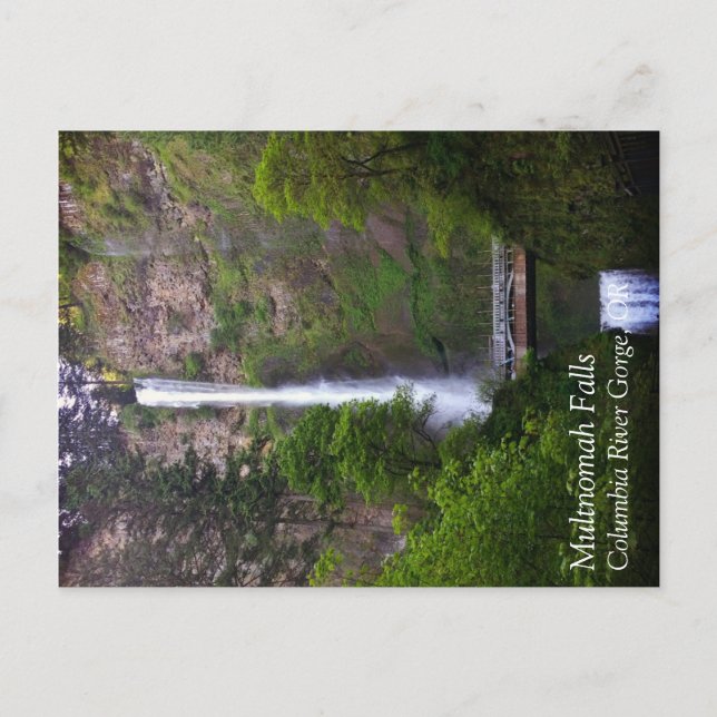 Multnomah Falls Bridge Repair, Oregon Vykort (Framsida)